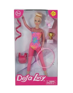 Набор с куклой гимнастка цвет розовый Defa lucy