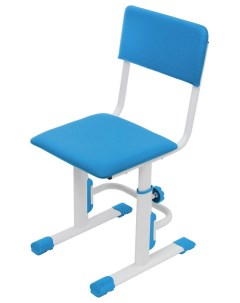 Детский стул для школьника регулируемый City Smart L Белый Синий Polini-kids