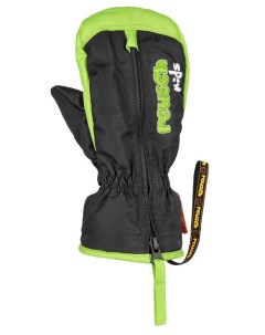 Варежки детские 2021 22 Ben Mitten Black Neon Green р 13 5 14 Reusch