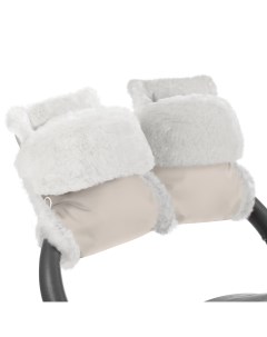Муфта рукавички для коляски Christer Beige Натуральная шерсть Esspero