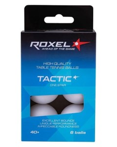 Мячи для настольного тенниса Tactic 1 белый 6 шт Roxel