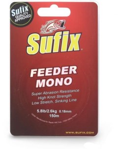 Леска монофильная Feeder Mono 0 18 мм 150 м 2 8 кг burgundy Sufix