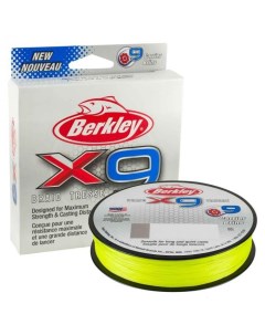 Шнур плетеный X9 Braid Fluro Green 300m 0 43mm 45 3kg Berkley