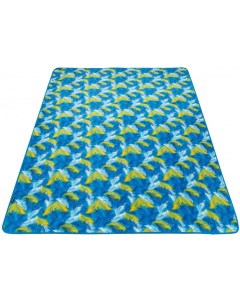 Коврик туристический PicnicBlanket palm blue 200 x 150 x 1 см Kingcamp