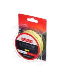 Леска плетеная X4 PE Yellow 0 23 mm 100 m Yugana