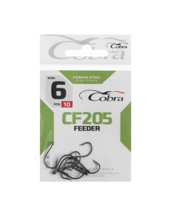 Крючки Cobra FEEDER сер CF205 разм 006 10шт Nobrand