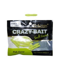 Силиконовая приманка Crazy Bait 35 мм 055 12 шт Rubicon