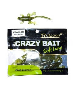 Силиконовая приманка Crazy Bait 80 мм 030 6 шт Rubicon