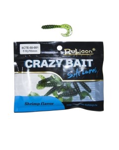 Силиконовая приманка Crazy Bait CTE 50 мм 001 12 шт Rubicon