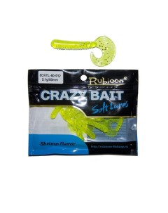 Силиконовая приманка Crazy Bait 80 мм 012 10 шт Rubicon