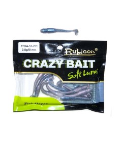 Силиконовая приманка Crazy Bait 51 мм 261 12 шт Rubicon