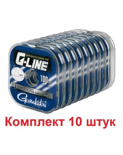Леска для рыбалки G Line Competition 0 24mm 100m 10 штук Gamakatsu