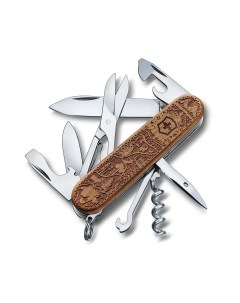 Мультитул Climber Wood Swiss Spirit Special Edition 2021 коричневый 12 опций Victorinox