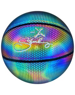 Мяч баскетбольный светоотражающий рефлективный 7 размер Nobrand