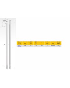 Велосипедные спицы psr 15 255 мм чёрные Pillar