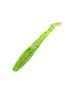 Виброхвост YAMAN PRO Flatter Shad р 3 inch цвет 10 Green pepper уп 6 шт Yaman