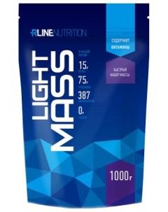 Гейнер Light Mass 1000 г клубника Rline