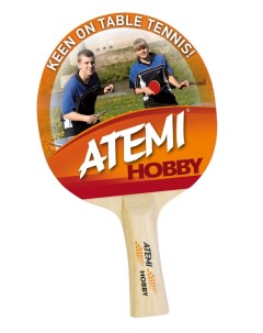 Ракетка для настольного тенниса Hobby прямая ручка Atemi