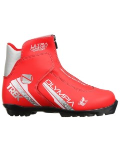 Ботинки для беговых лыж Olimpia NNN ИК красный лого серебро размер 37 Trek