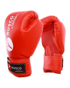 Боксерские перчатки 2947737 красные 10 унций Rusco sport