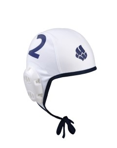 Шапочка для водного поло Waterpolo Caps 02 white blue Mad wave