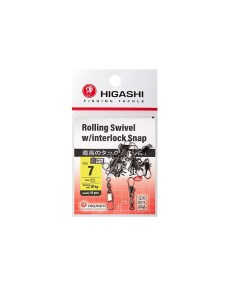 Карабин с вертлюгом Rolling Swivel w Interlock Snap 7 Higashi