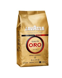Кофе в зернах Qualita Oro арабика 1 кг Lavazza