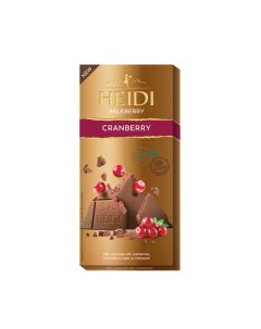 Шоколад Milkberry молочный с клюквой 80 г Heidi