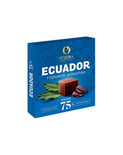 Шоколад Ecuador содержание какао 75 2 шт по 90 г O`zera