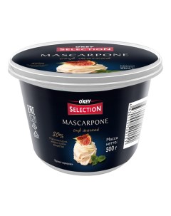 Сыр творожный Mascarpone 80 БЗМЖ 500 г Okey selection