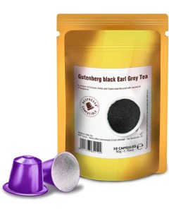 Чайные капсулы для Nespresso черный ароматизированный Эрл Грей Gutenberg