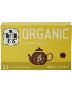 Чайный напиток ромашка в пакетиках 1 5 г х 20 шт Organiс