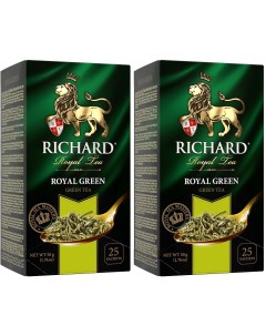Зеленый чай Royal Green 2 уп х 25 пакетиков Richard