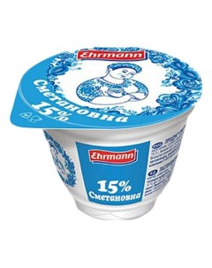 Сметанный продукт Ehrmann 15 185 г Сметановна