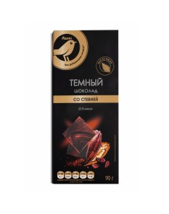 Шоколад темный на стевии 90 г Ашан золотая птица