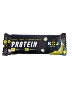 Батончик Protein молочный с бананом в бельгийском шоколаде 50 г Slice of joy