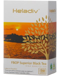 Черный плантационный чай Heladiv Golden Fbop Superior Black tea 100гр листовой Nobrand