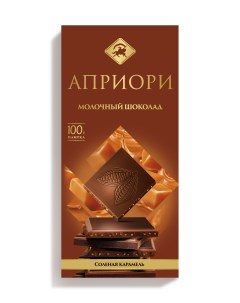 Шоколад молочный с соленой карамелью 100 г Apriori