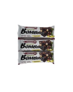 Батончик Protein 3 60 г 3 шт шоколад фундук Bombbar