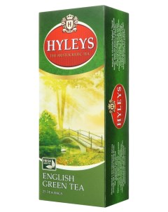 Чай зеленый английский байховый в пакетиках 25 2 г Hyleys