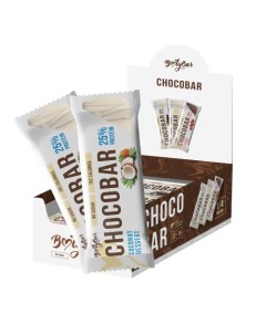 Протеиновый батончик глазированный Chocobar Кокосовый крем 30 штук по 40 гр Bootybar