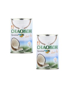 Кокосовое молоко Less Fat 2 шт по 400 мл Chaokoh