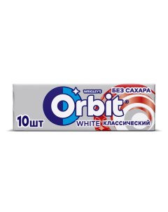 Жевательная резинка White Классический без сахара 13 6 г Orbit