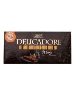 Шоколад Whisky темный с мягкой начинкой со вкусом виски 200 г Delicadore