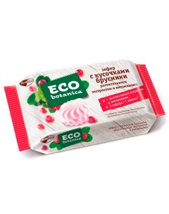 Зефир с кусочками брусники и витаминами 250г Eco botanica