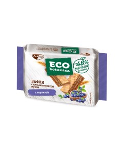 Вафли из цельносмолотой муки с черникой 145 г Eco botanica