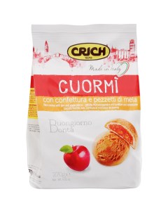 Печенье Cuor Mi Biscuits песочное с яблочным джемом 270 г Crich