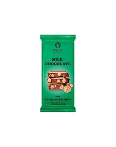 Шоколад молочный с цельным фундуком Milk Extra Hazelnut 3 шт по 90 г O`zera