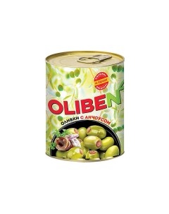 Оливки крупные с анчоусами 270 г Oliben