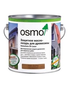 Защитное масло лазурь для древесины HolzSchutz Ol Lasur для фасадов 0 125 л 707 Орех Osmo